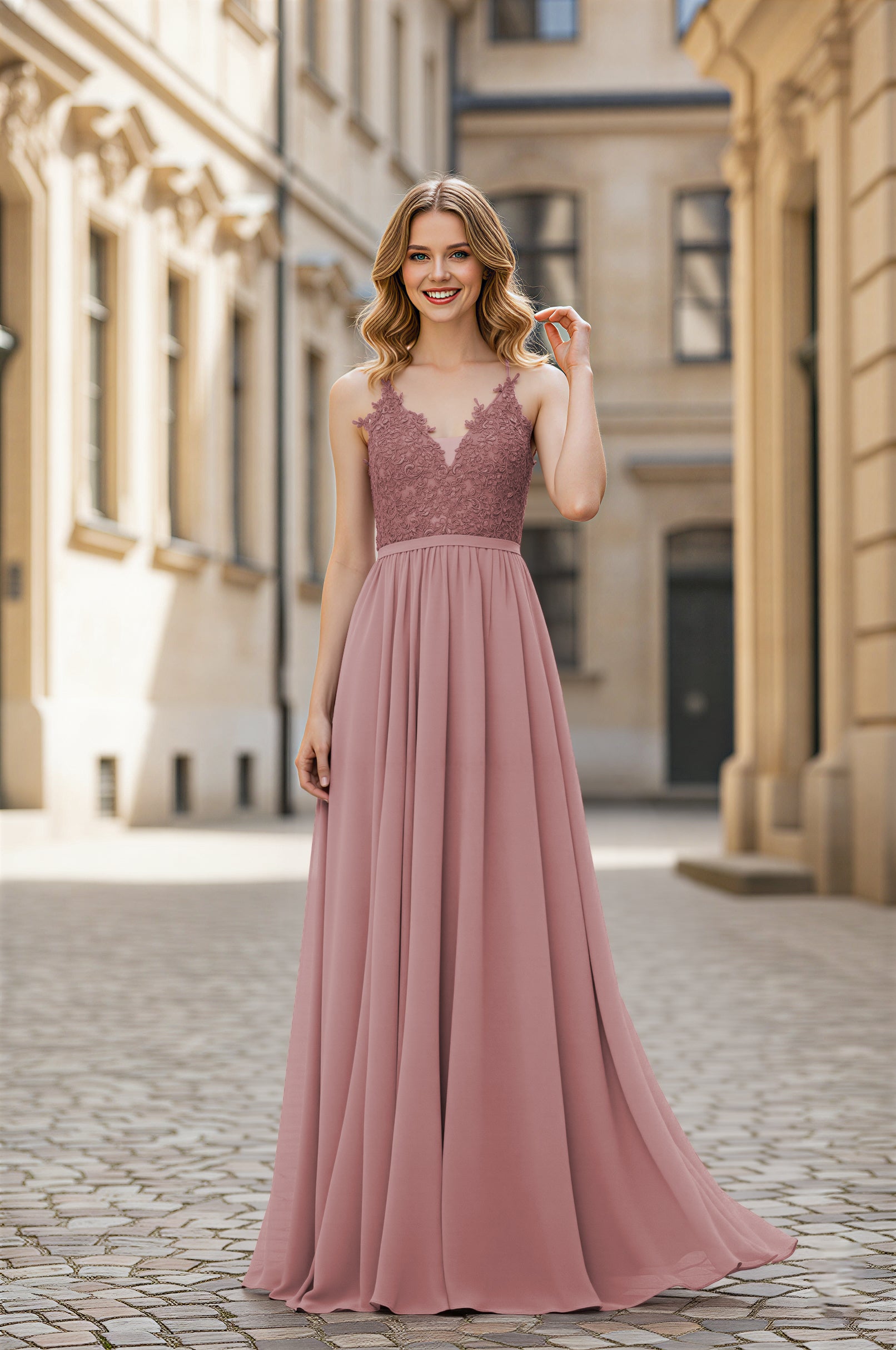 Simple & Elegant Bridesmaid Dress - Classic Silhouette TFB8064