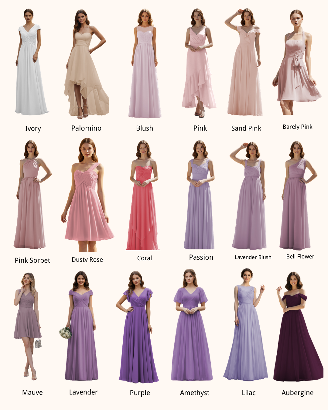 Ruffle Off-Shoulder Spaghetti Strap A-Line Chiffon Bridesmaid Dress TFB 8033 | blissfulprom