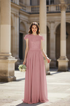 Sweetheart Neckline Bridesmaid Gown - Pleated Waist TFB8065