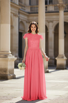 Sweetheart Neckline Bridesmaid Gown - Pleated Waist TFB8065