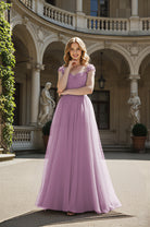 Timeless Bridesmaid Dress - Elegant Boat Neck Design TFB8066