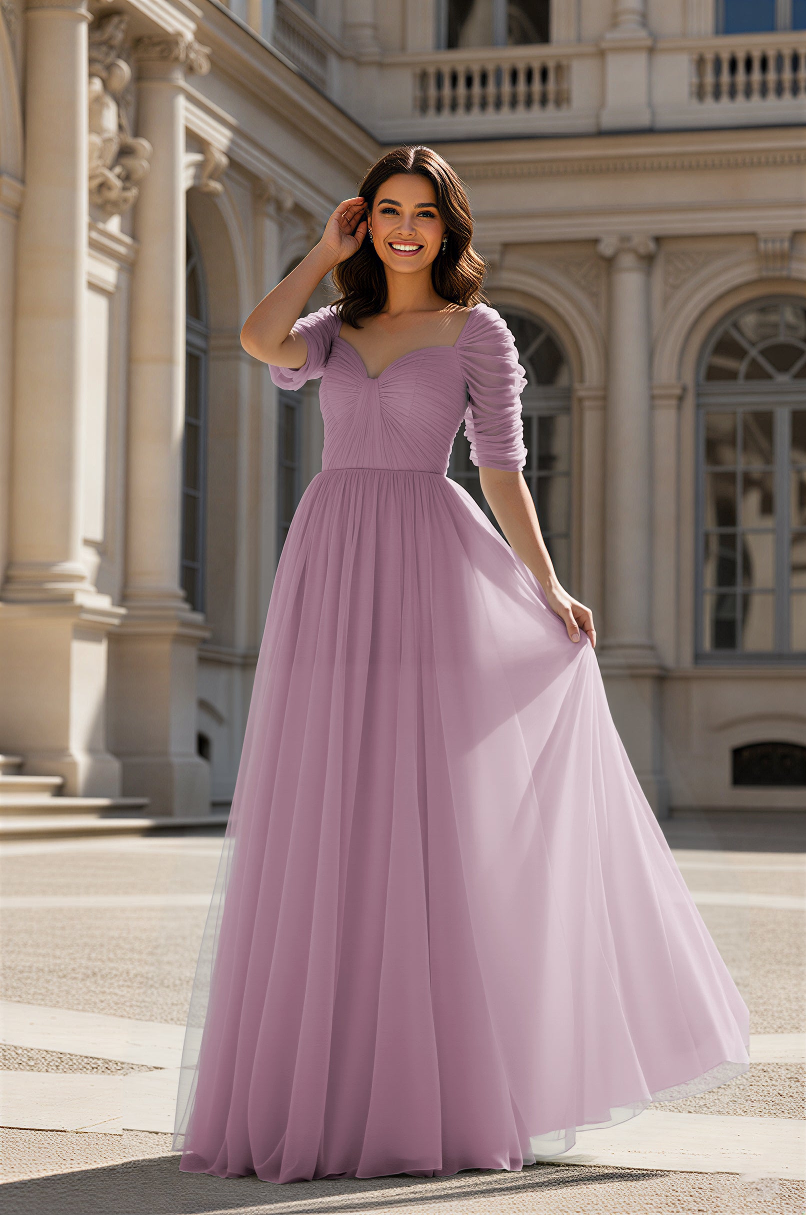 Charming Bridesmaid Gown - Sleeveless Sweetheart Style TFB8071