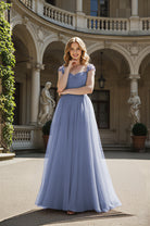 Timeless Bridesmaid Dress - Elegant Boat Neck Design TFB8066