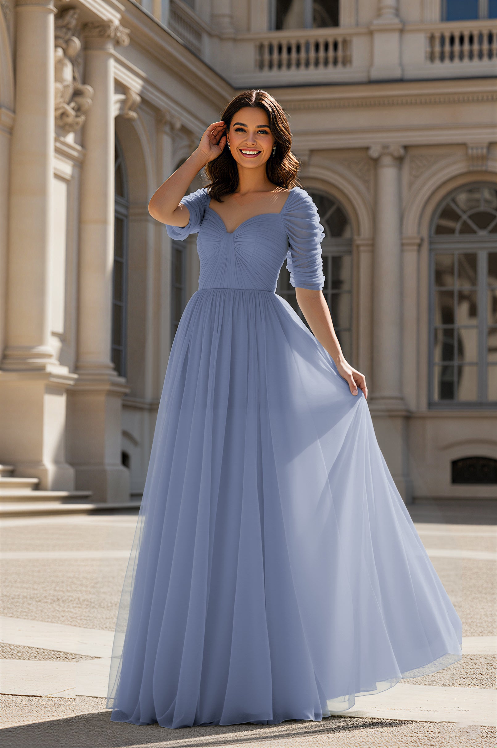 Charming Bridesmaid Gown - Sleeveless Sweetheart Style TFB8071