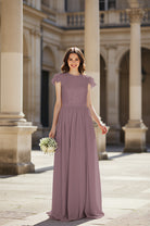 Sweetheart Neckline Bridesmaid Gown - Pleated Waist TFB8065