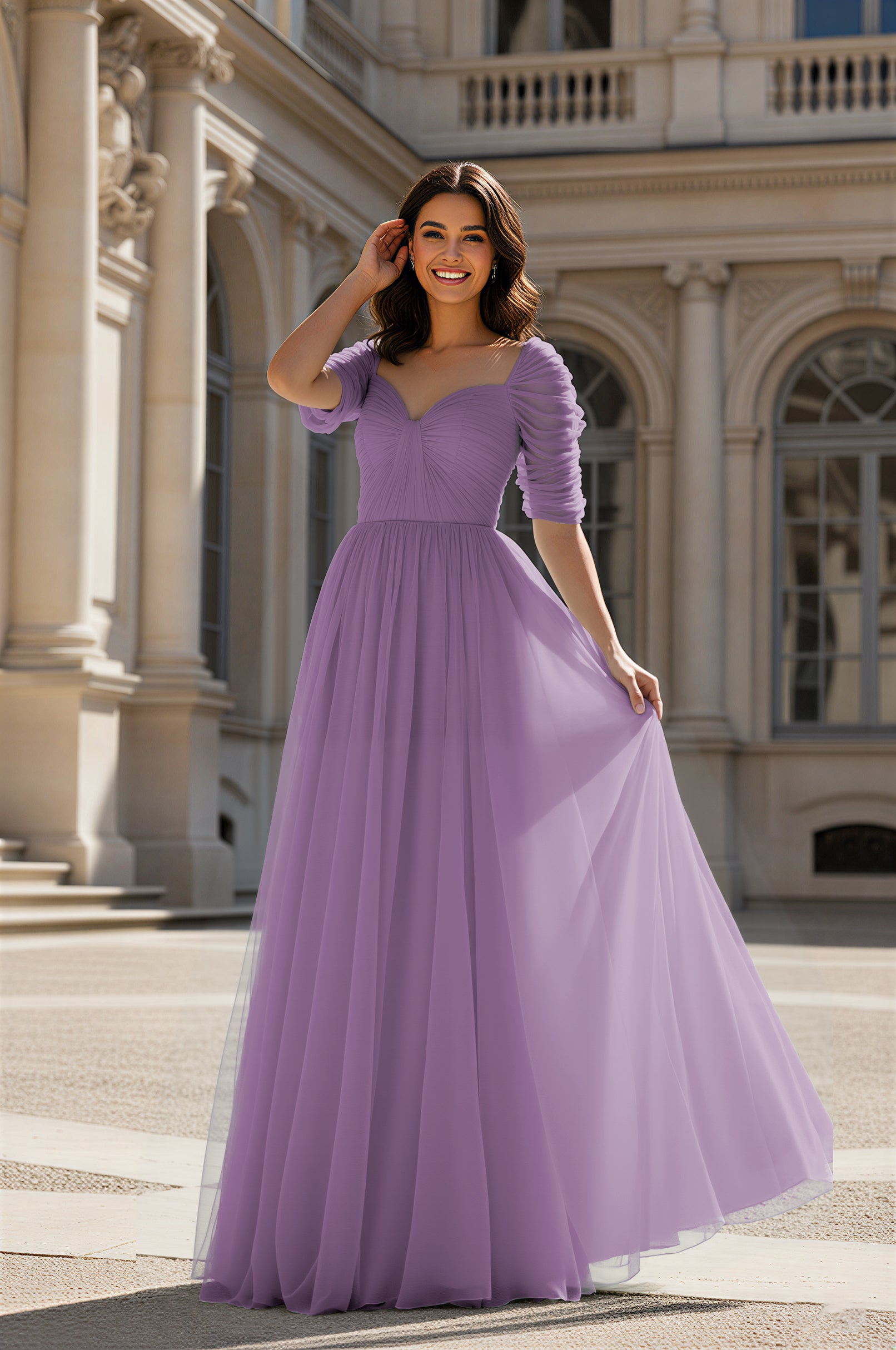 Charming Bridesmaid Gown - Sleeveless Sweetheart Style TFB8071