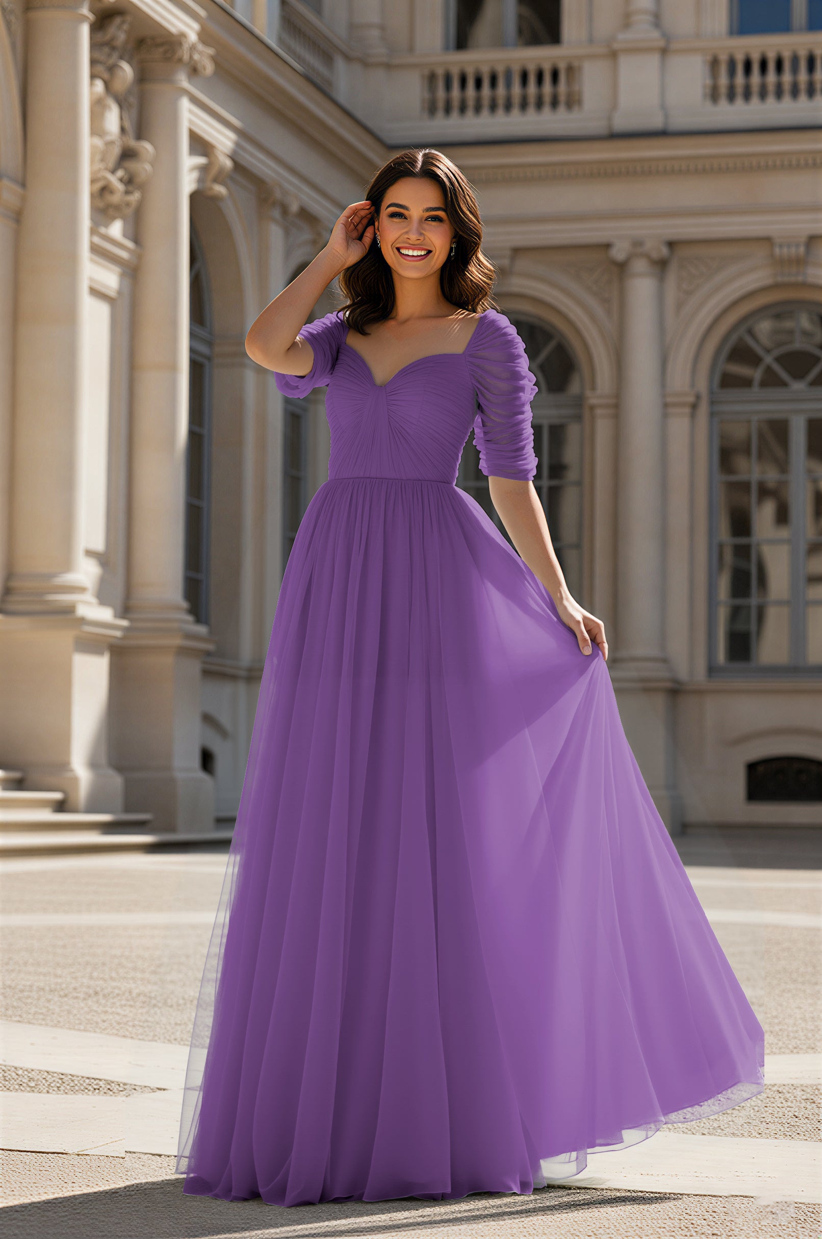 Charming Bridesmaid Gown - Sleeveless Sweetheart Style TFB8071