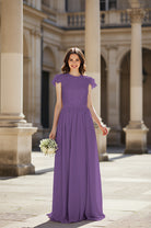 Sweetheart Neckline Bridesmaid Gown - Pleated Waist TFB8065
