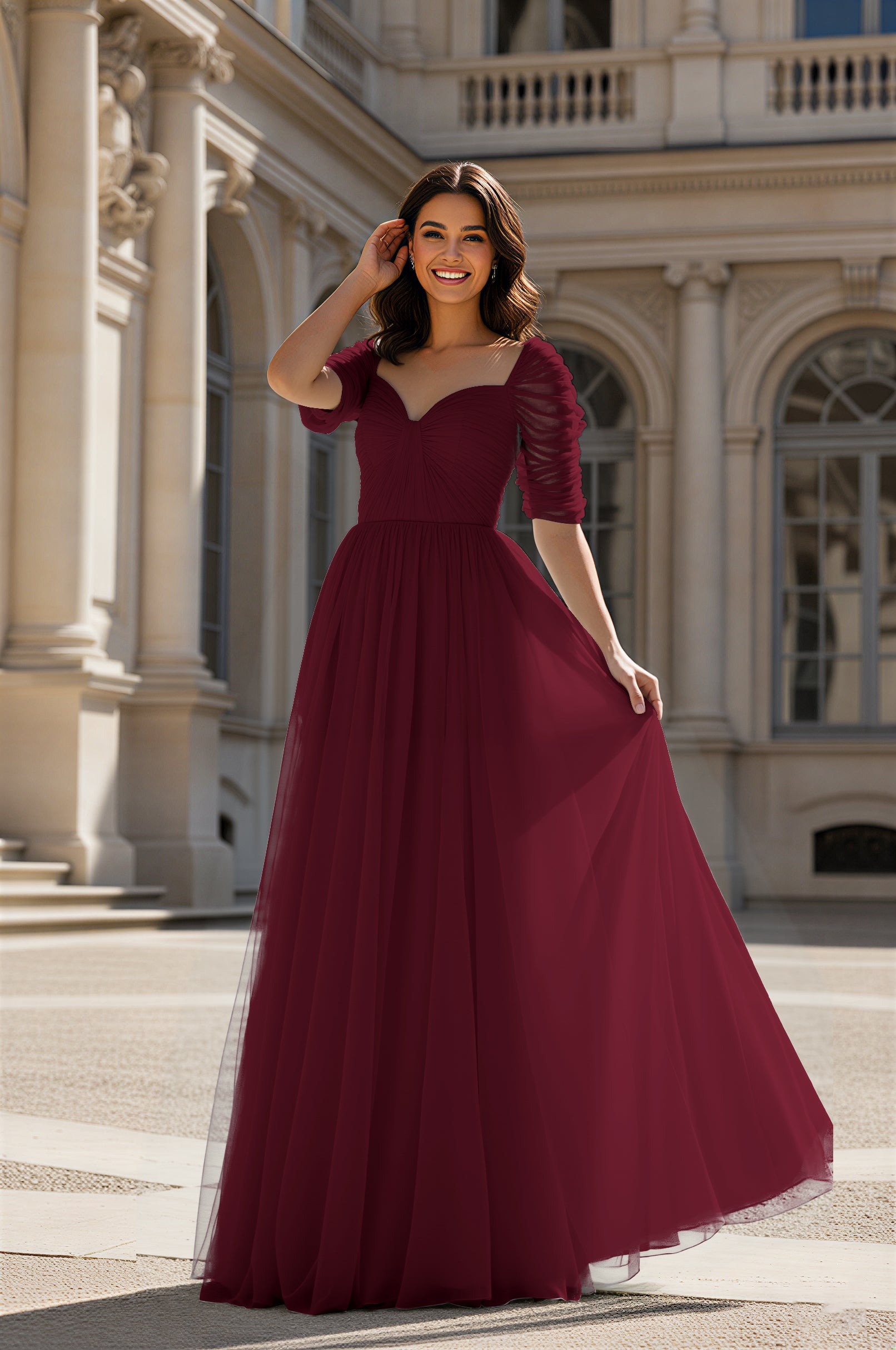 Charming Bridesmaid Gown - Sleeveless Sweetheart Style TFB8071