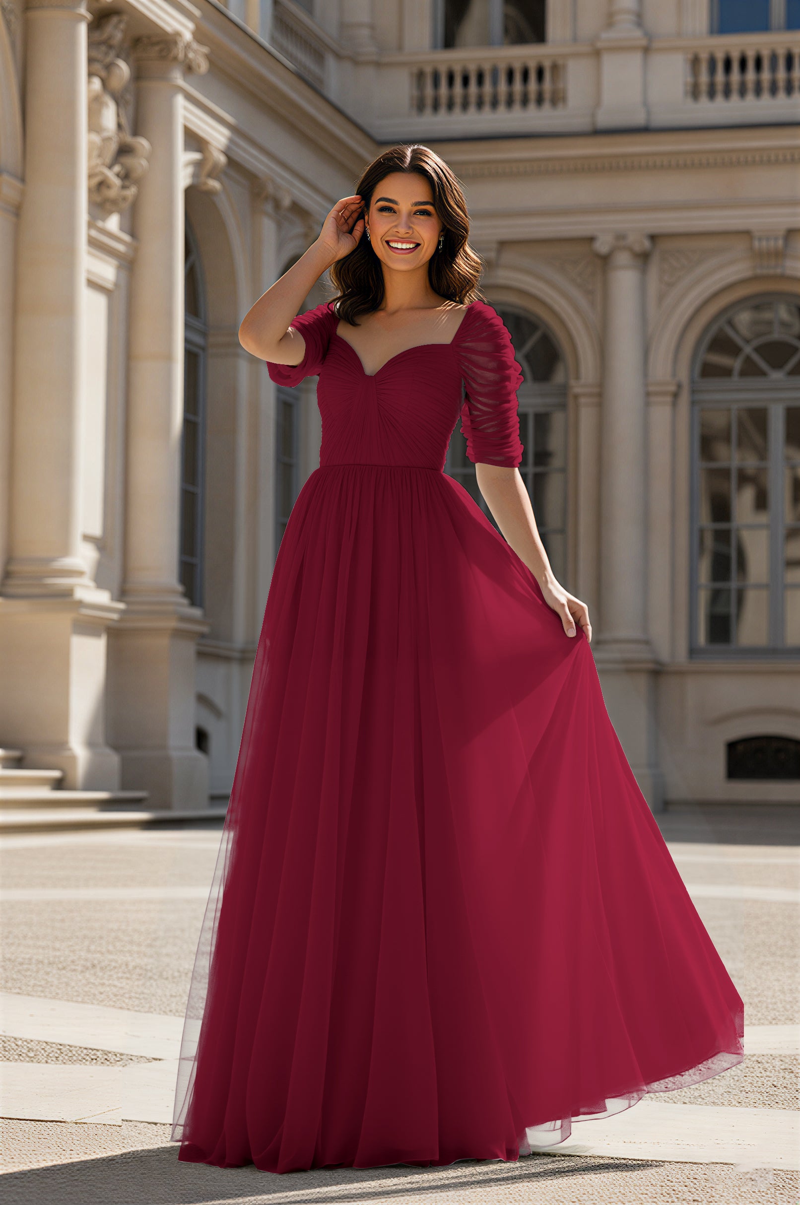 Charming Bridesmaid Gown - Sleeveless Sweetheart Style TFB8071