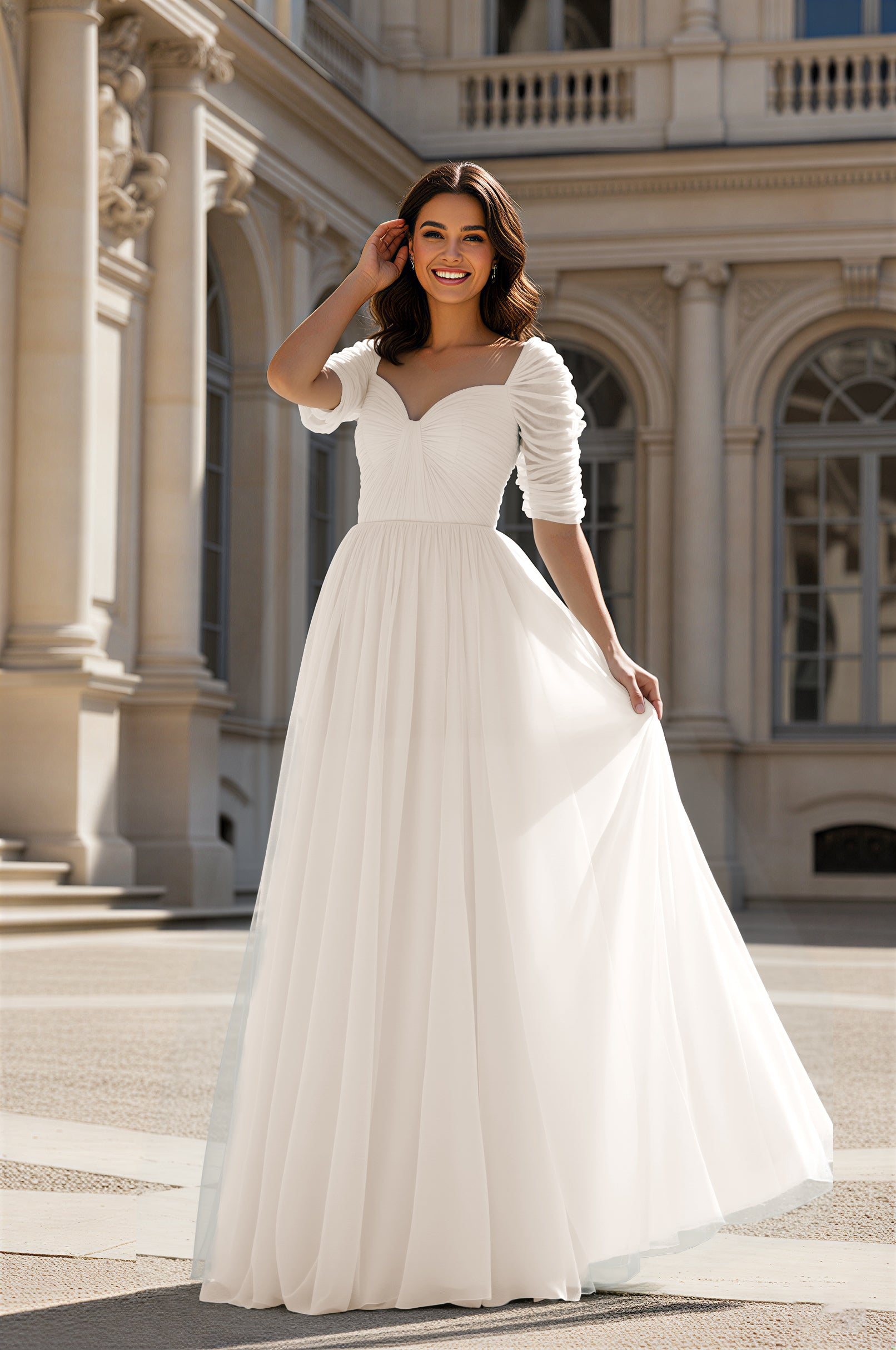 Charming Bridesmaid Gown - Sleeveless Sweetheart Style TFB8071