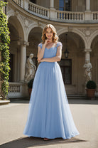 Timeless Bridesmaid Dress - Elegant Boat Neck Design TFB8066