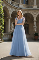 Timeless Bridesmaid Dress - Elegant Boat Neck Design TFB8066