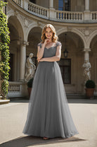 Timeless Bridesmaid Dress - Elegant Boat Neck Design TFB8066