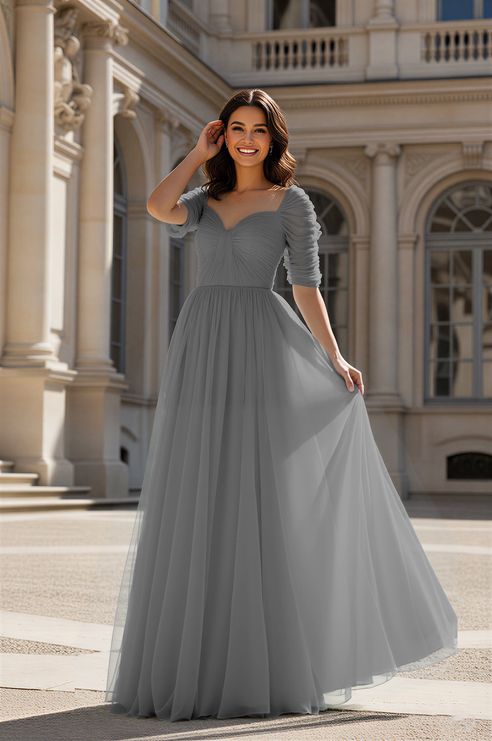 Charming Bridesmaid Gown - Sleeveless Sweetheart Style TFB8071