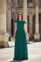 Sweetheart Neckline Bridesmaid Gown - Pleated Waist TFB8065