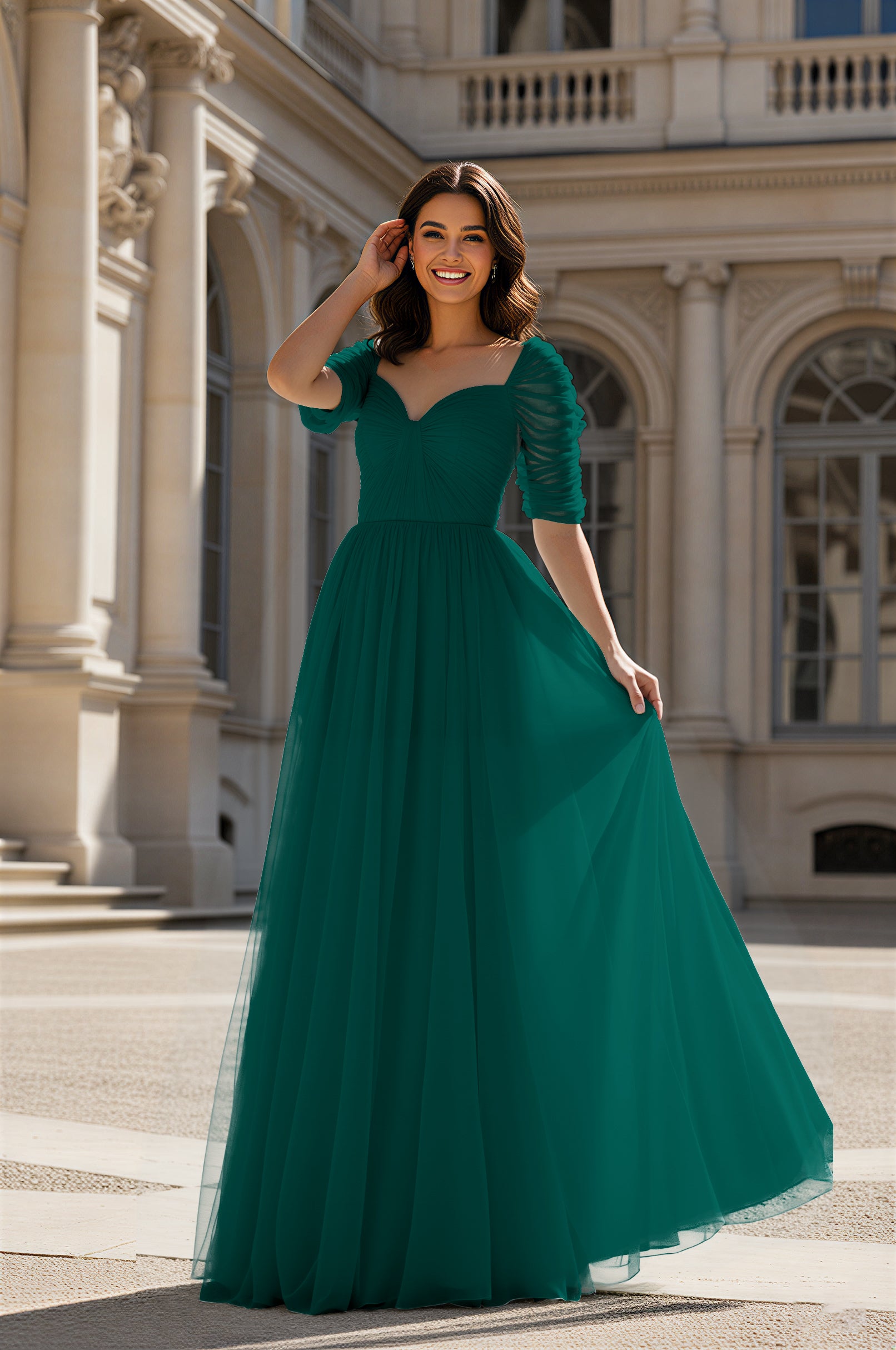 Charming Bridesmaid Gown - Sleeveless Sweetheart Style TFB8071