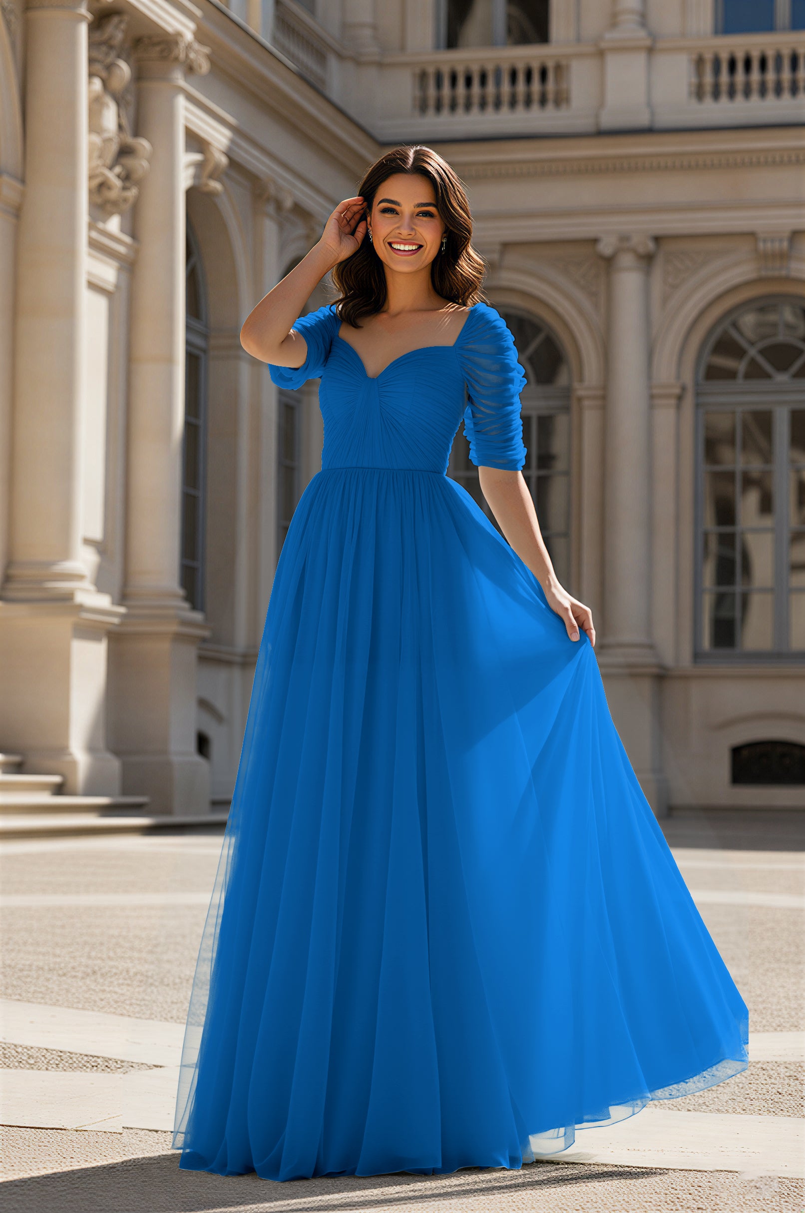 Charming Bridesmaid Gown - Sleeveless Sweetheart Style TFB8071