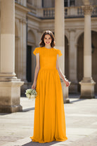 Sweetheart Neckline Bridesmaid Gown - Pleated Waist TFB8065