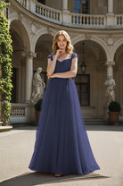 Timeless Bridesmaid Dress - Elegant Boat Neck Design TFB8066