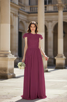 Sweetheart Neckline Bridesmaid Gown - Pleated Waist TFB8065