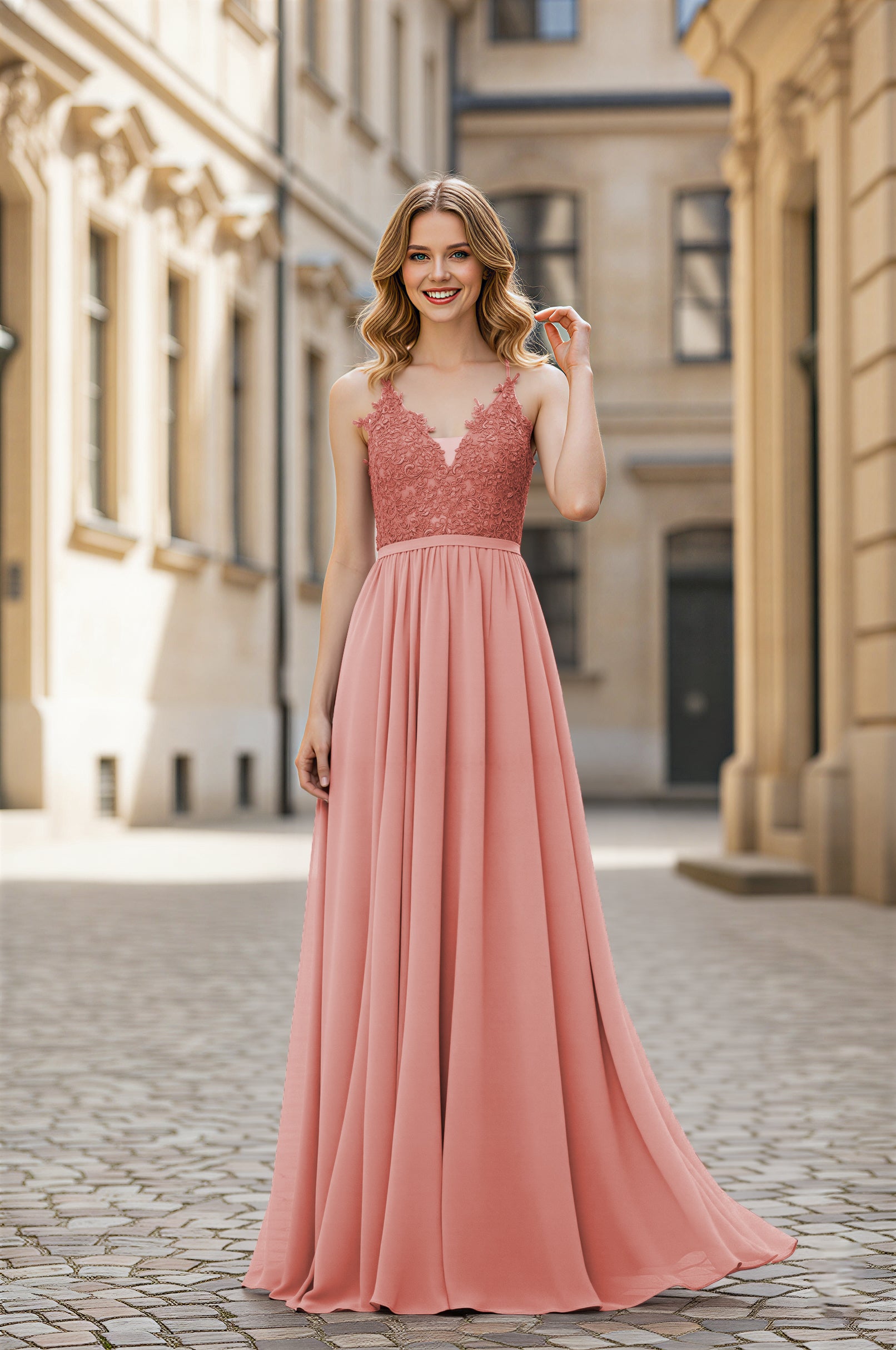 Simple & Elegant Bridesmaid Dress - Classic Silhouette TFB8064
