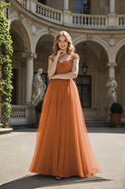 Timeless Bridesmaid Dress - Elegant Boat Neck Design TFB8066