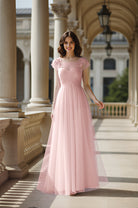 Modern Cut Bridesmaid Dress - Unique Sleeve Detail TFB8070