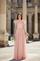 Sweetheart Neckline Bridesmaid Gown - Pleated Waist TFB8065