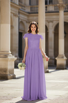Sweetheart Neckline Bridesmaid Gown - Pleated Waist TFB8065