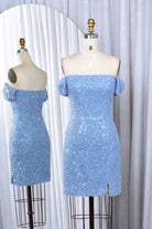 Charming Off-Shoulder Beaded Homecoming Dress with Side Slit - TFB 5011 | blissfulprom