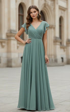 Romantic Sweetheart Bridesmaid Dress in Soft Chiffon TFB 8057 | blissfulprom