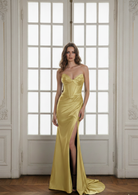 Satin Mermaid Prom Dress with Sweetheart Neckline 