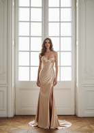 Satin Mermaid Prom Dress with Sweetheart Neckline 