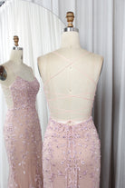 Floral Embroidered Tulle Mermaid Prom Dress with Godet Skirt and Crisscross Back - TFB 8047 | blissfulprom