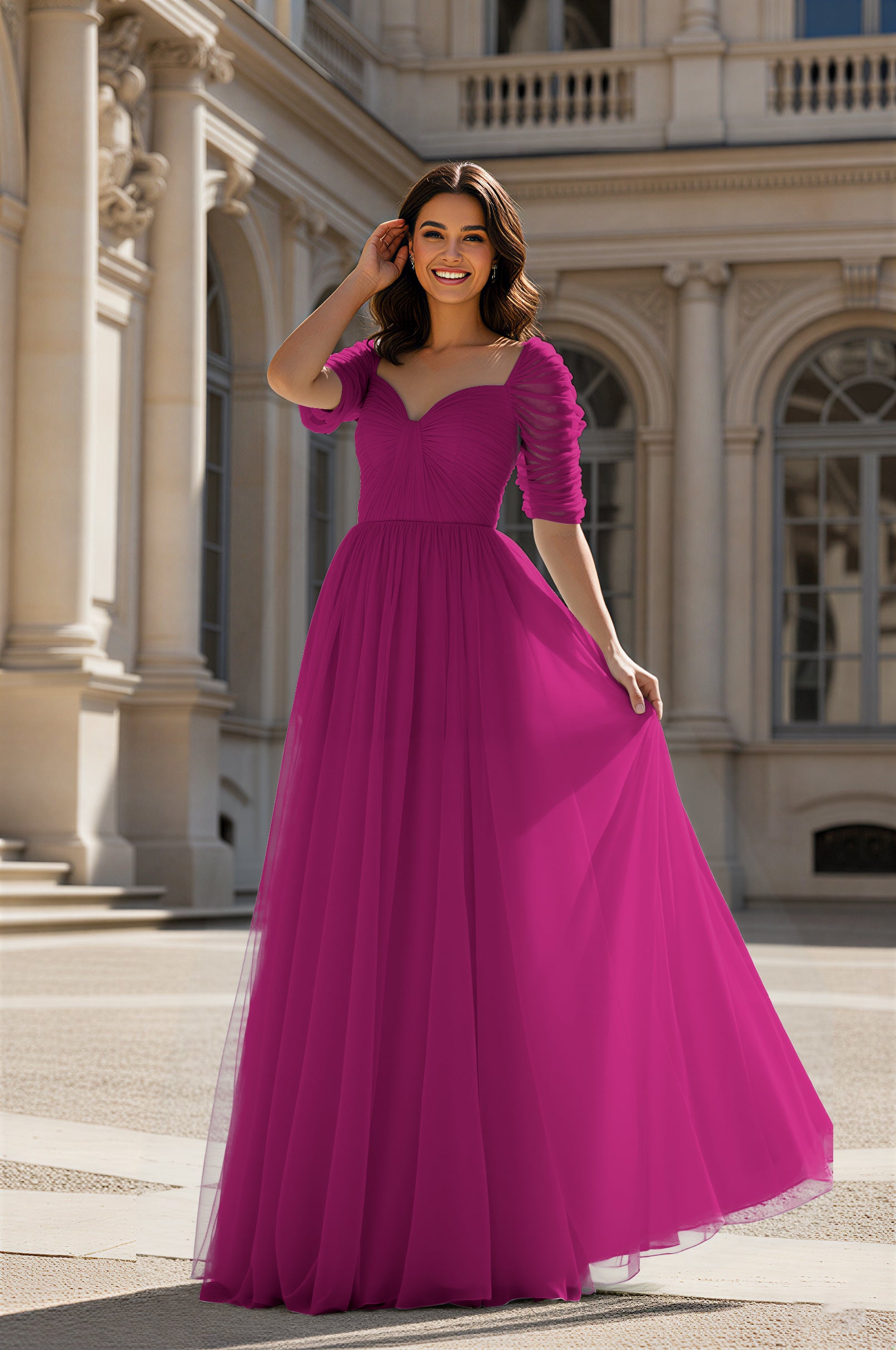 Charming Bridesmaid Gown - Sleeveless Sweetheart Style TFB8071