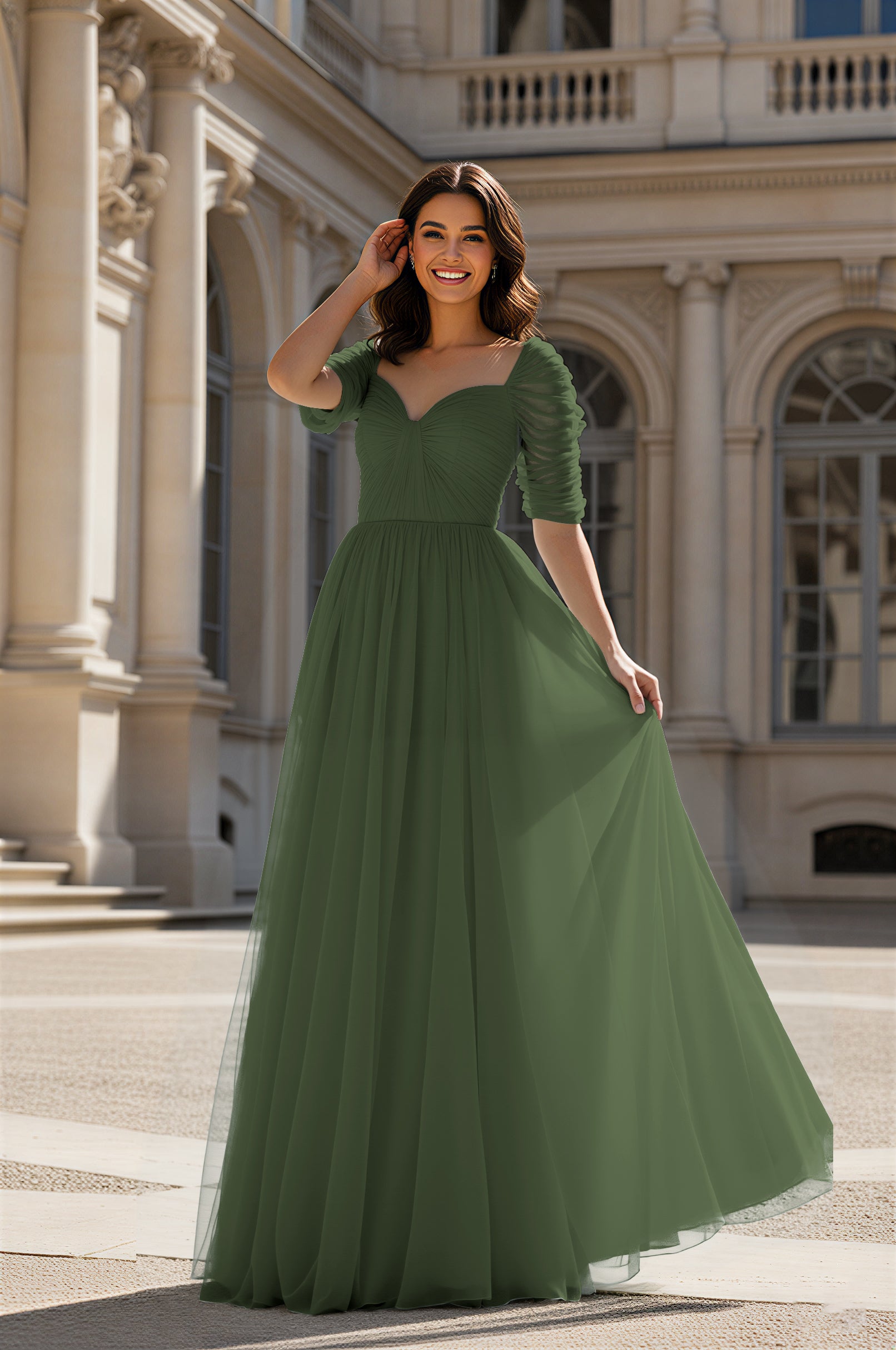 Charming Bridesmaid Gown - Sleeveless Sweetheart Style TFB8071
