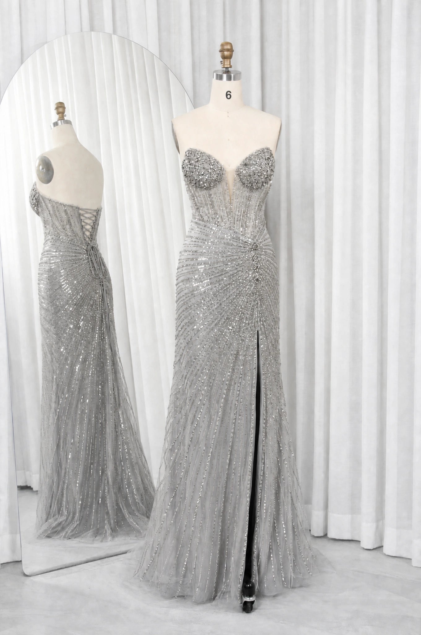 Beaded Corset Mermaid Long Prom Dress TFB 8079 | blissfulprom Beaded Corset Mermaid Long Prom Dress TFB 8079 | blissfulprom