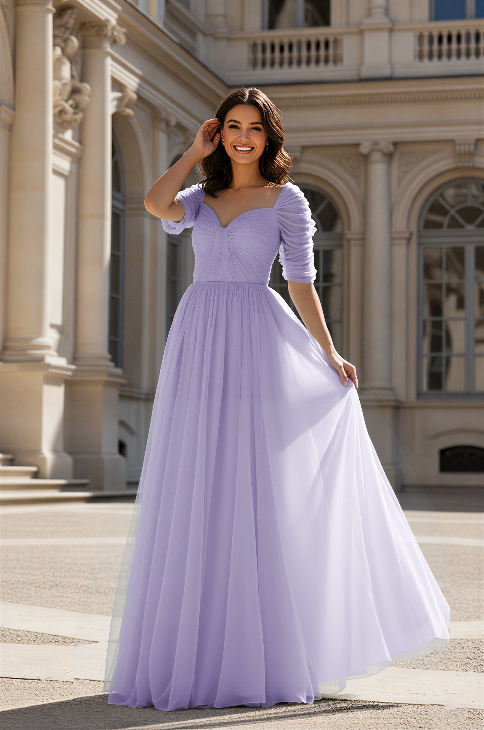 Charming Bridesmaid Gown - Sleeveless Sweetheart Style TFB8071