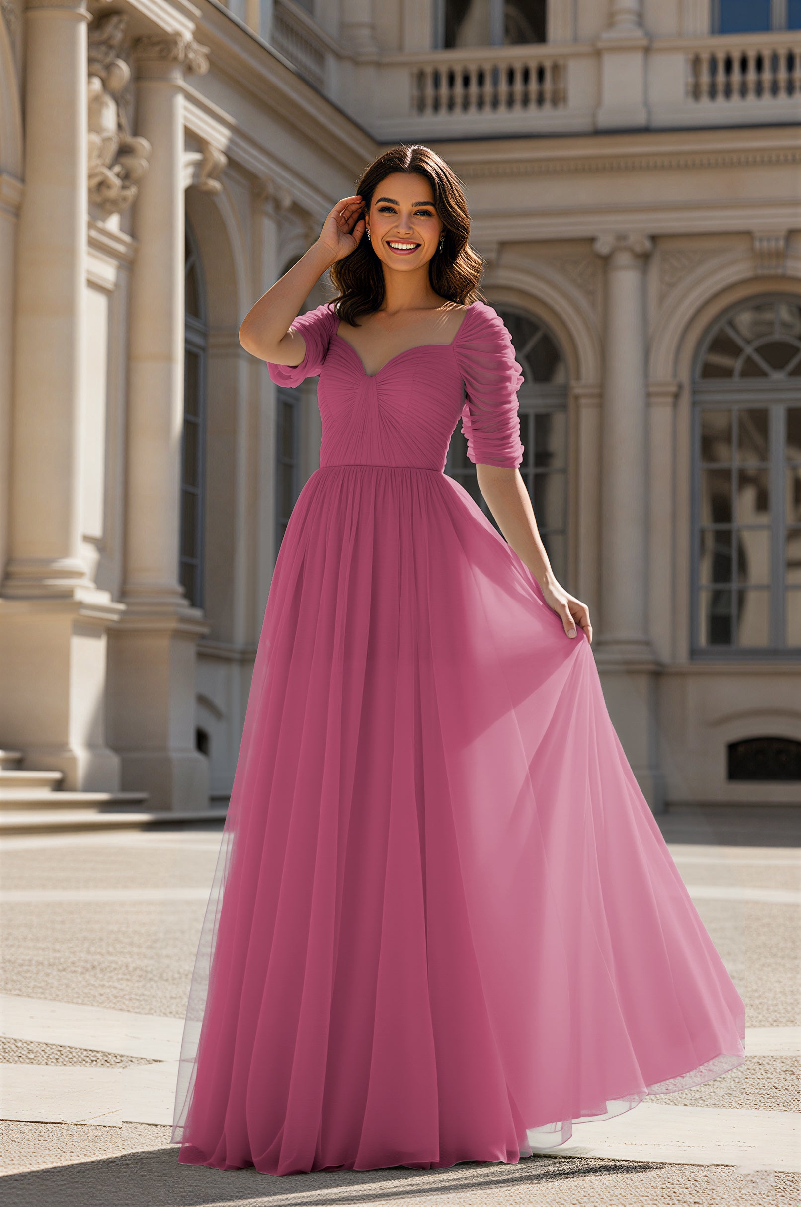 Charming Bridesmaid Gown - Sleeveless Sweetheart Style TFB8071