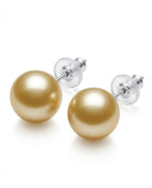 Luxurious Golden South Sea Style Pearl Stud Earrings - RM004 Gold