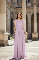 Sweetheart Neckline Bridesmaid Gown - Pleated Waist TFB8065